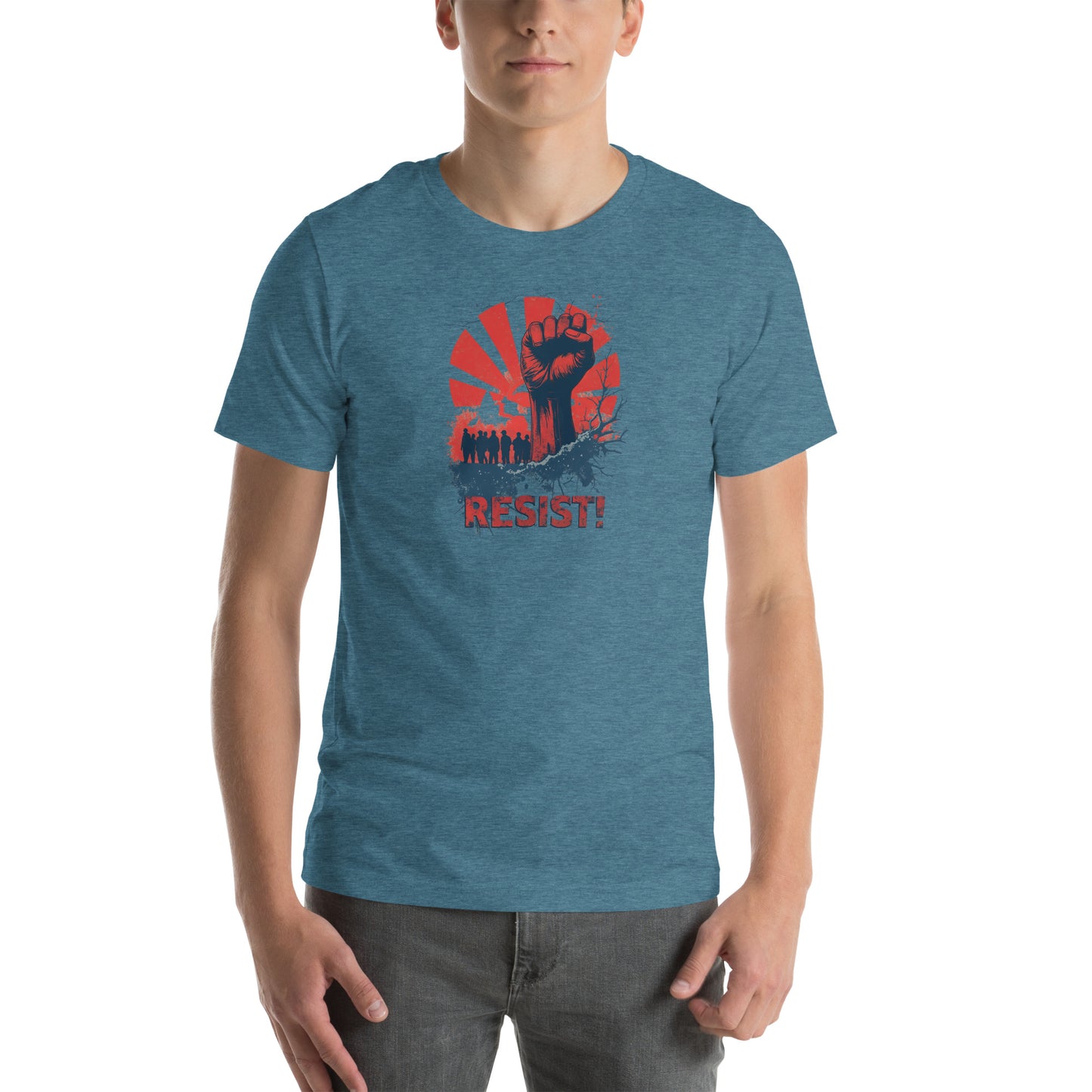 Galactic Rebellion Graphic T-Shirt Heather Deep Teal