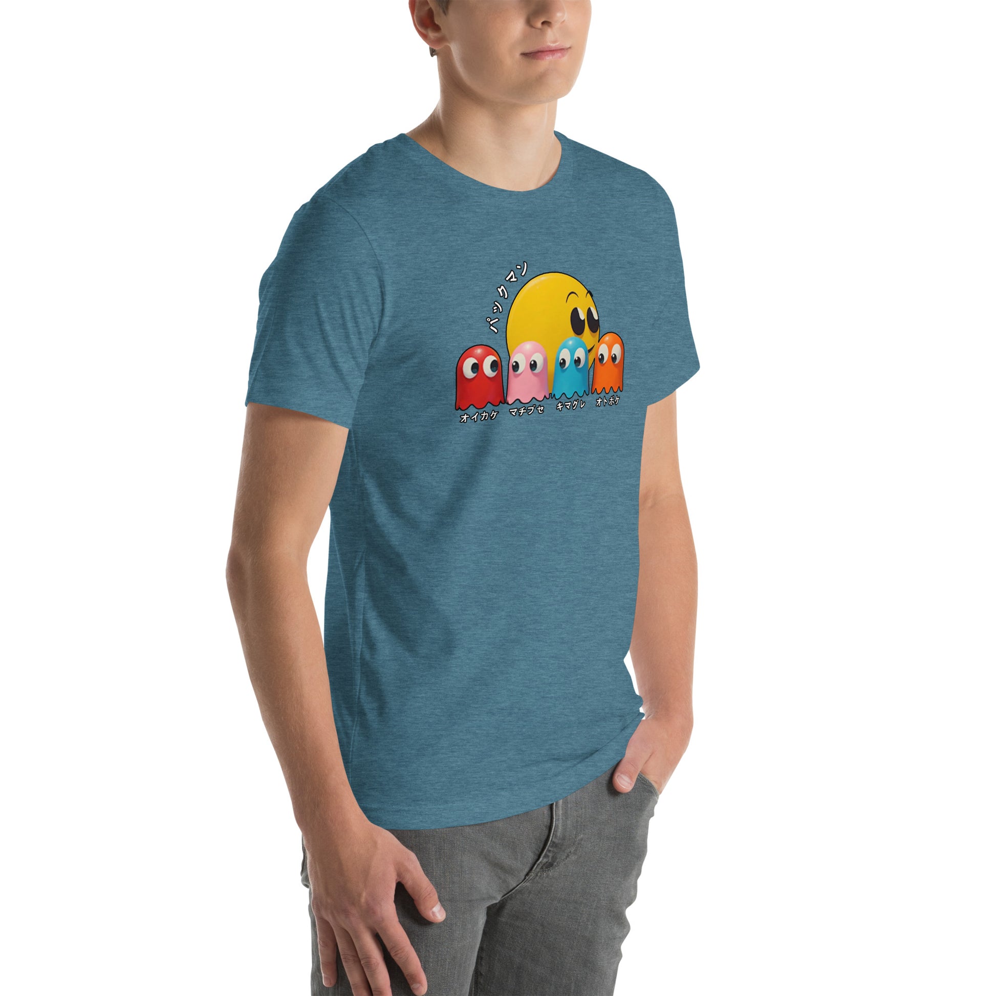 Retro Arcade Ghost Otaku Streetwear Graphic T-Shirt