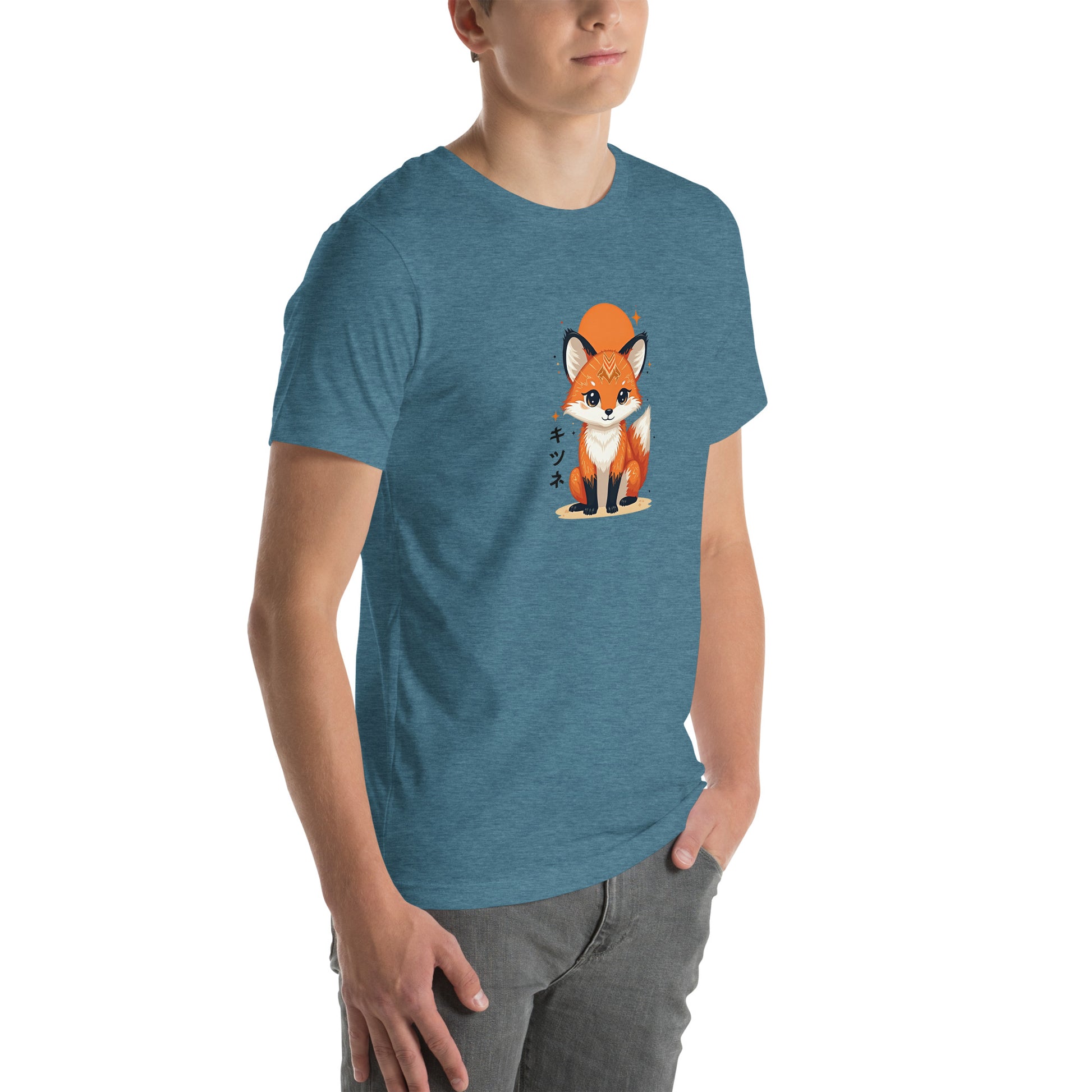 Kitsune Fox Otaku Graphic T-Shirt