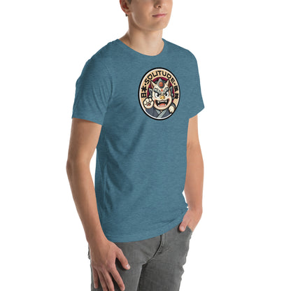 Solitude Retro Distressed Japanese Oni Graphic T-Shirt