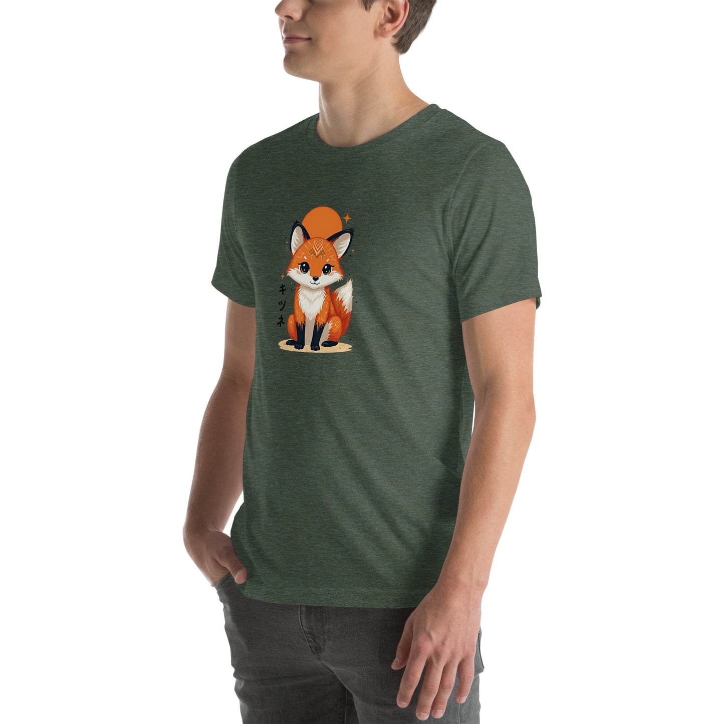 Kitsune Fox Otaku Graphic T-Shirt