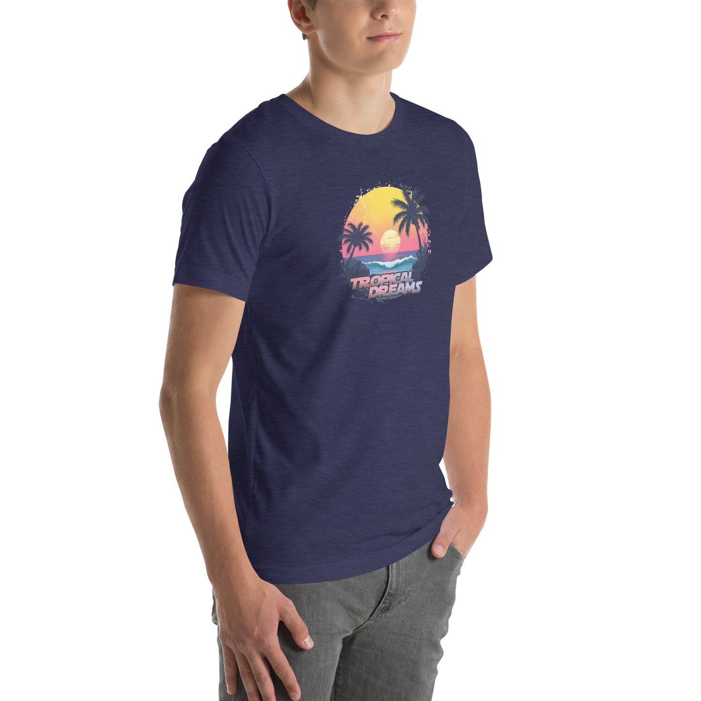 Tropical Dreams Retro Graphic T-Shirt