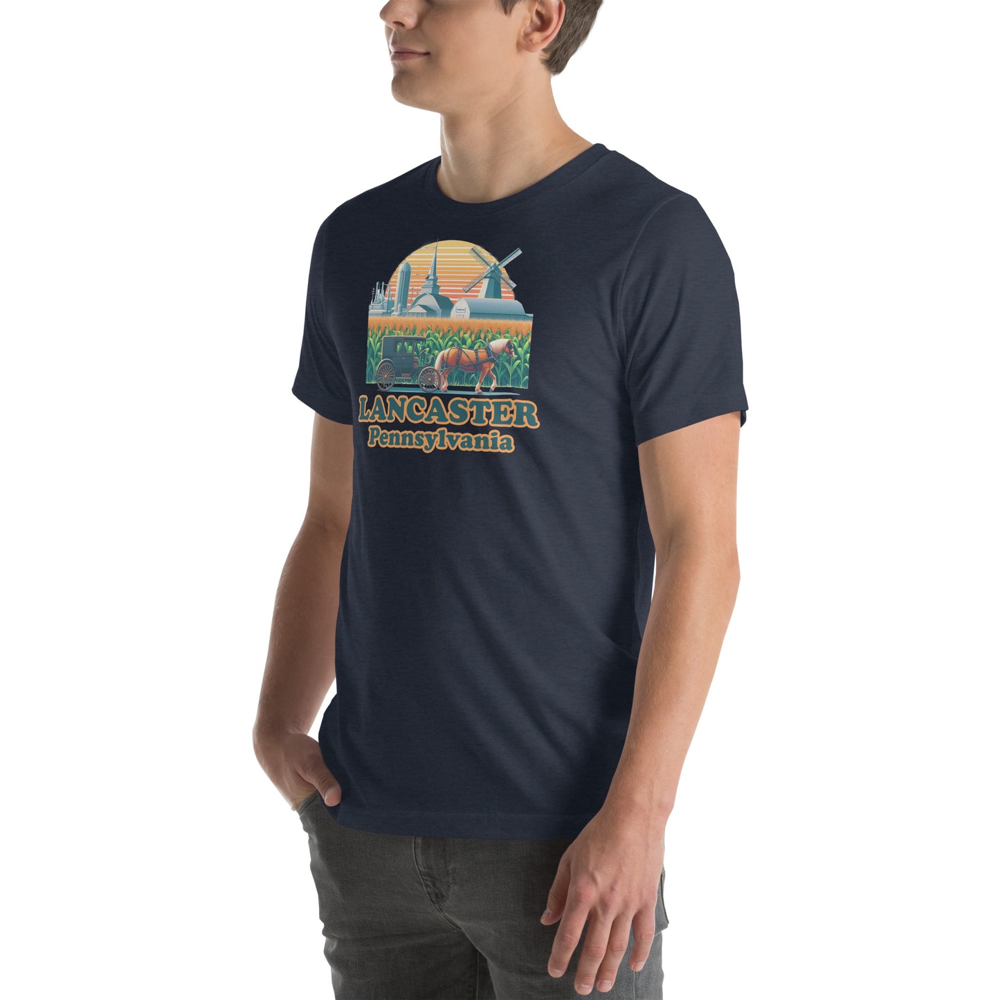 Lancaster Pennsylvania Horse & Buggy Graphic T-Shirt