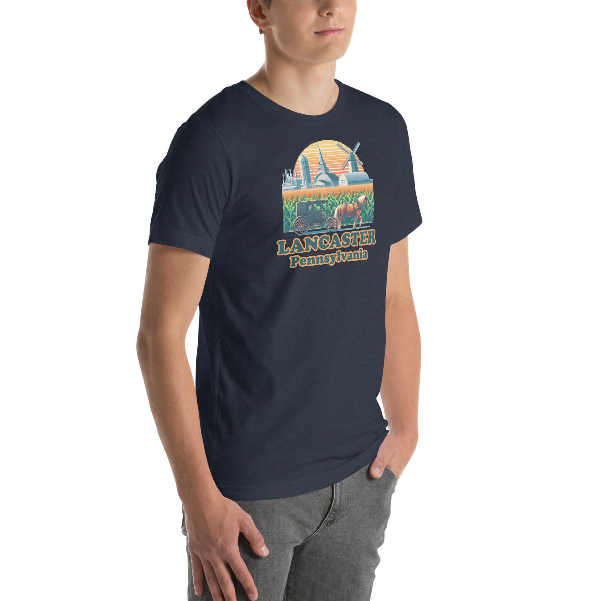 Lancaster Pennsylvania Horse & Buggy Graphic T-Shirt