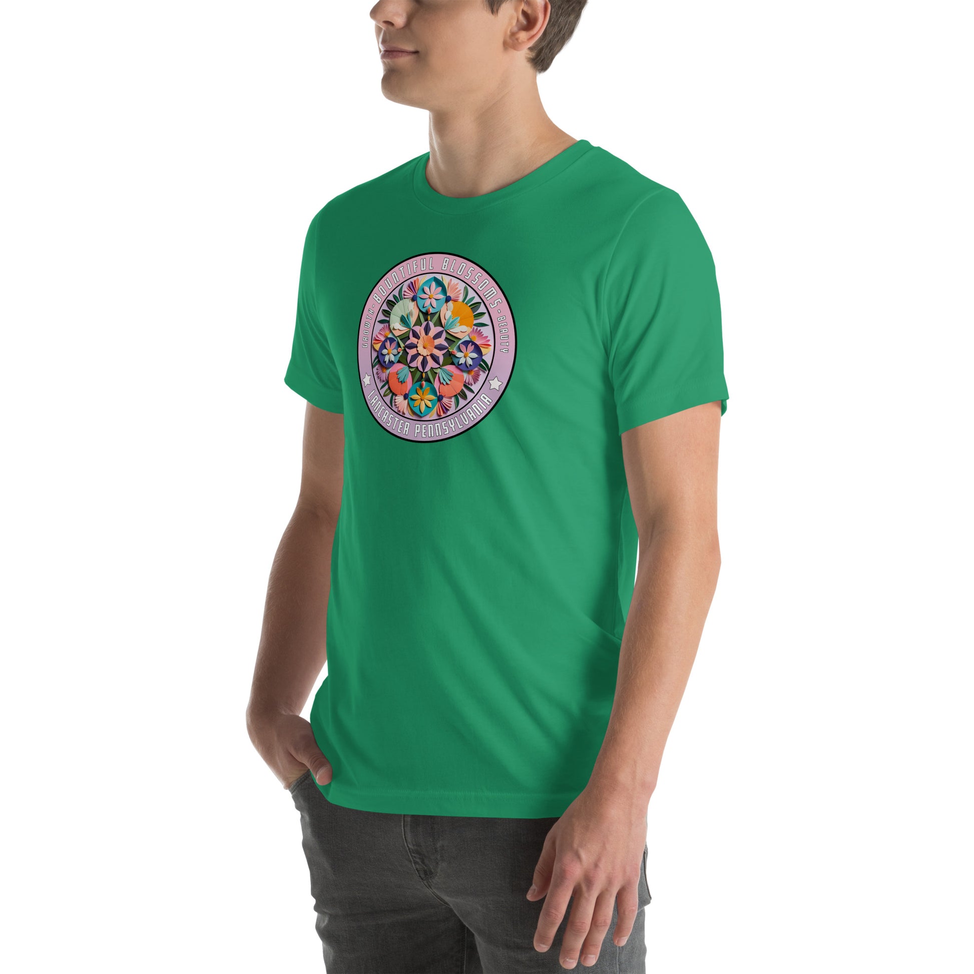 Bountiful Blossoms Hex Graphic T-Shirt
