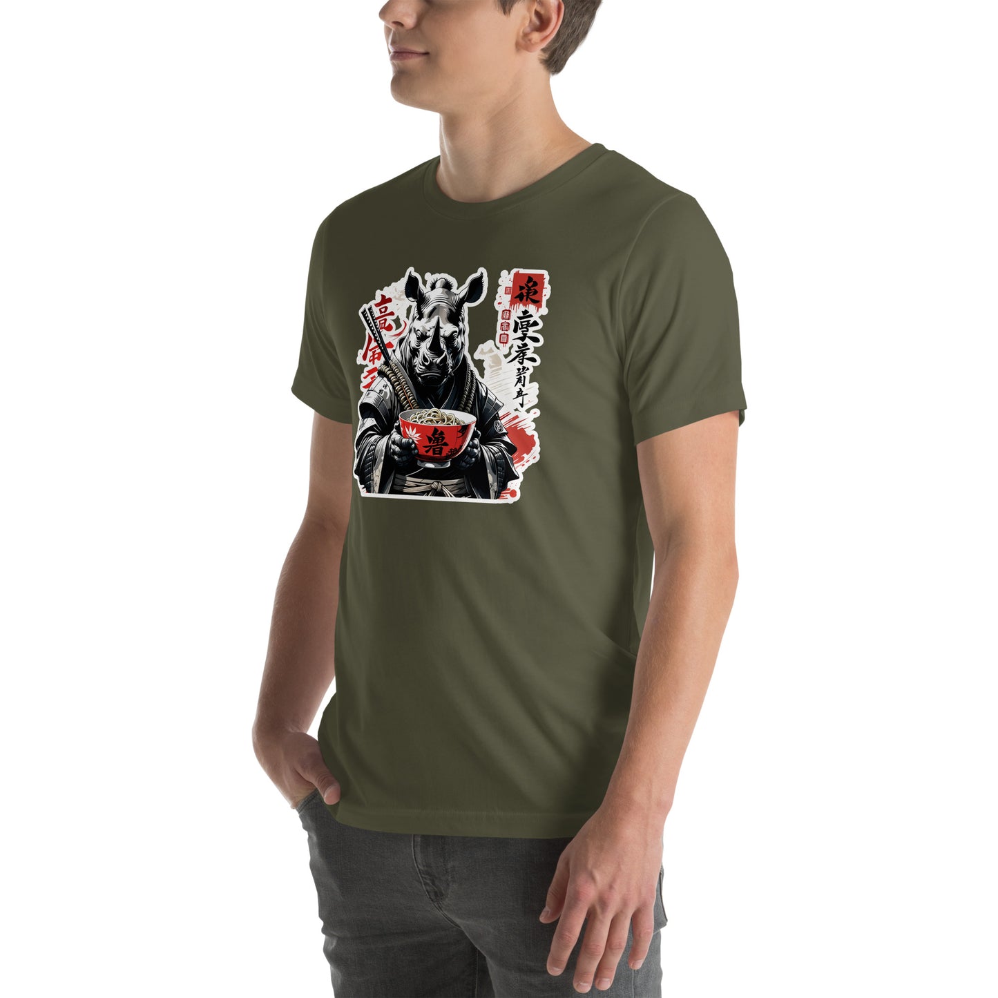 Noodle Rhino Otaku Streetwear Graphic T-Shirt