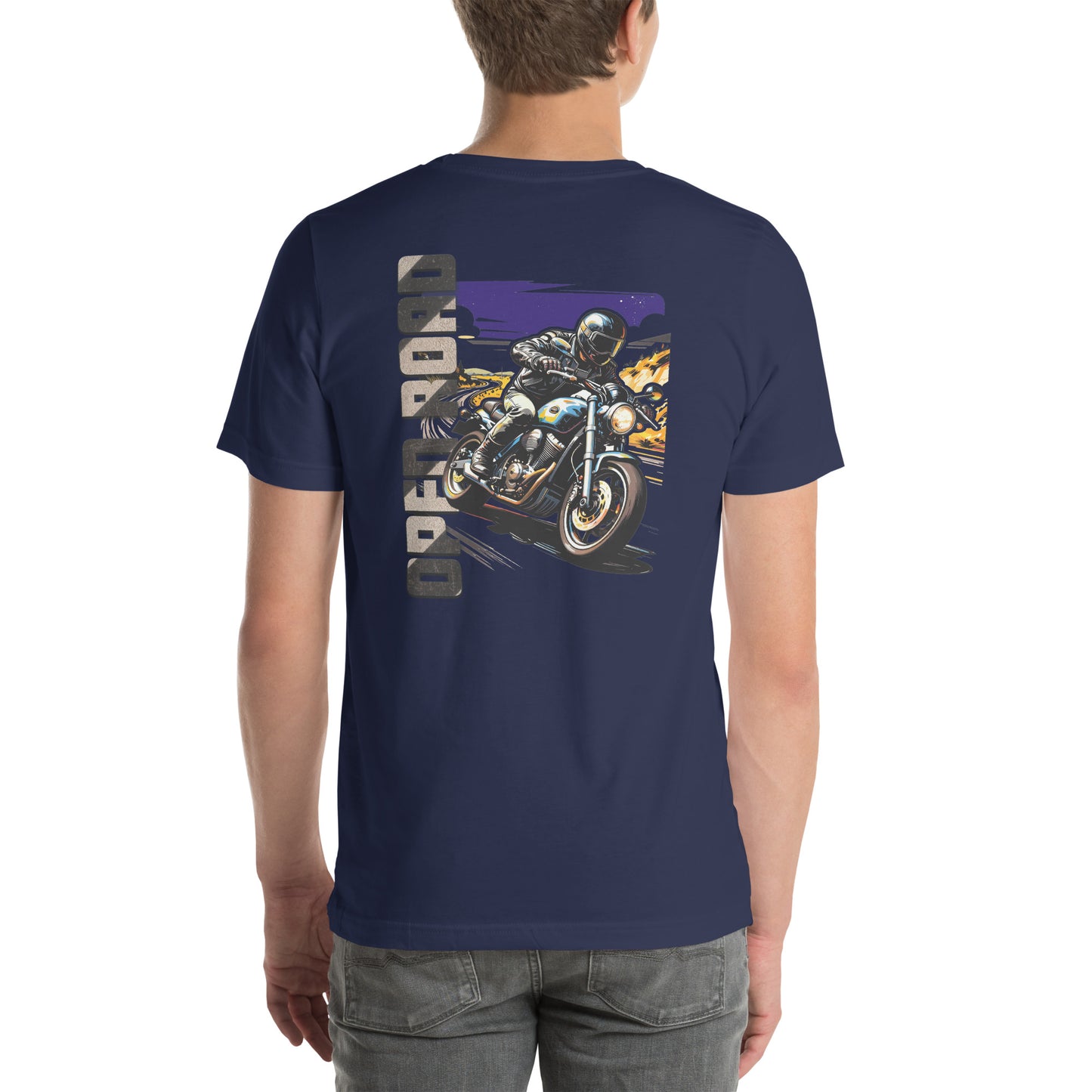 Open Road Motorcycle Graphic T-Shirt Navy