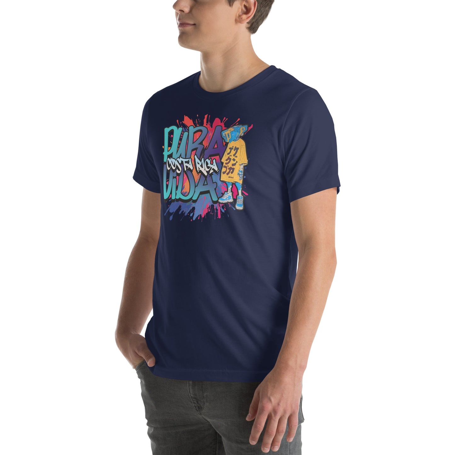 Pura Vida Street Graffiti Graphic T-Shirt