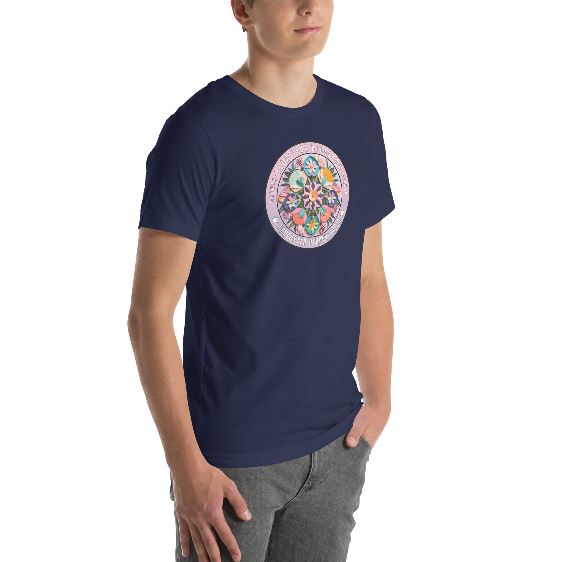 Bountiful Blossoms Hex Graphic T-Shirt