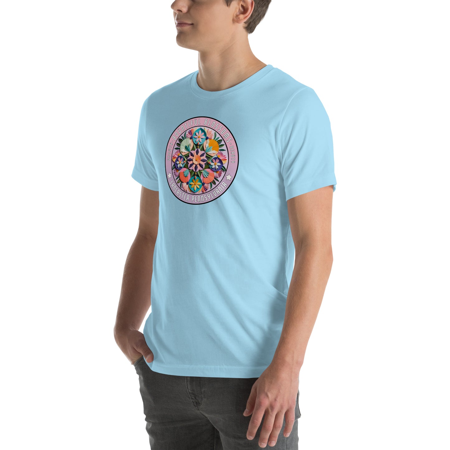 Bountiful Blossoms Hex Graphic T-Shirt
