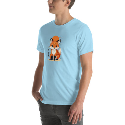 Kitsune Fox Otaku Graphic T-Shirt