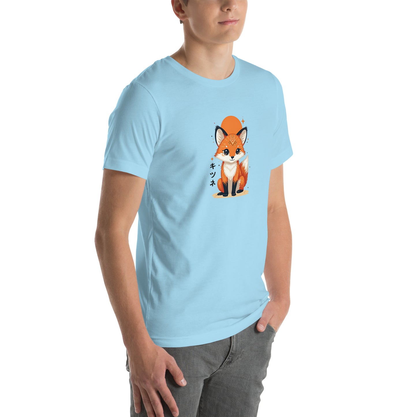 Kitsune Fox Otaku Graphic T-Shirt