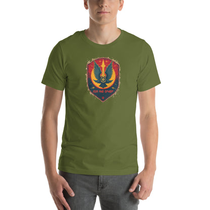 Join the Galactic Order Sci-Fi Graphic T-Shirt Olive Adults