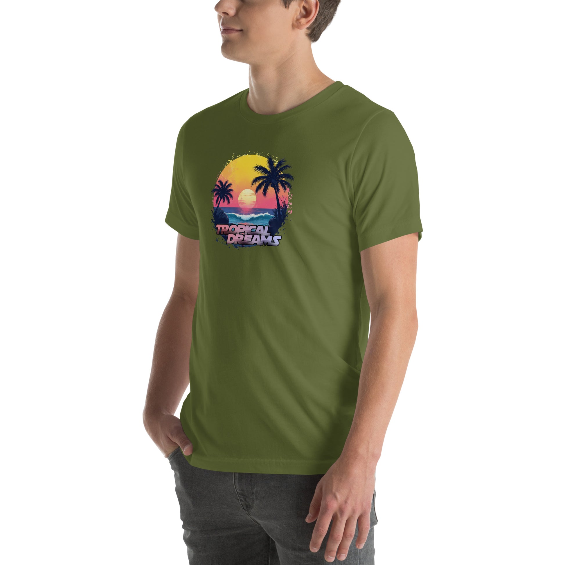 Tropical Dreams Retro Graphic T-Shirt