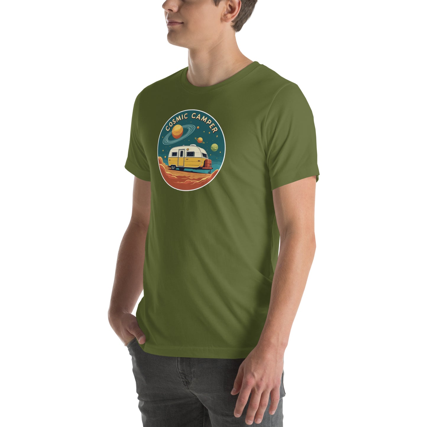 Cosmic Camper Retro Graphic T-Shirt