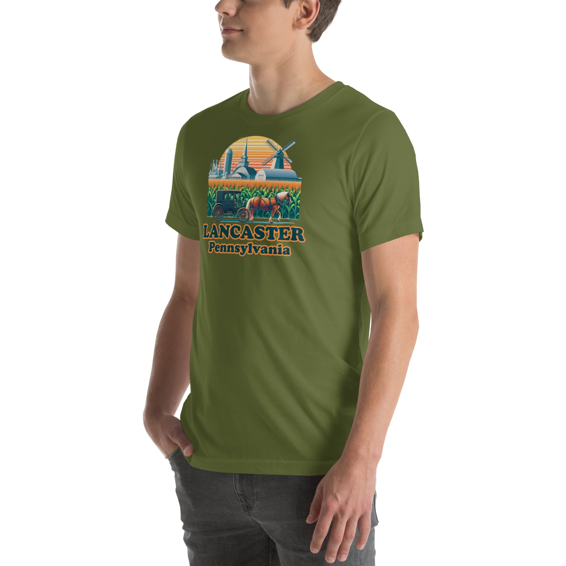 Lancaster Pennsylvania Horse & Buggy Graphic T-Shirt