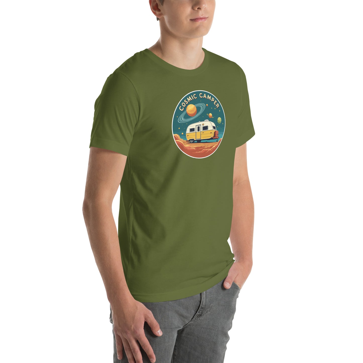 Cosmic Camper Retro Graphic T-Shirt