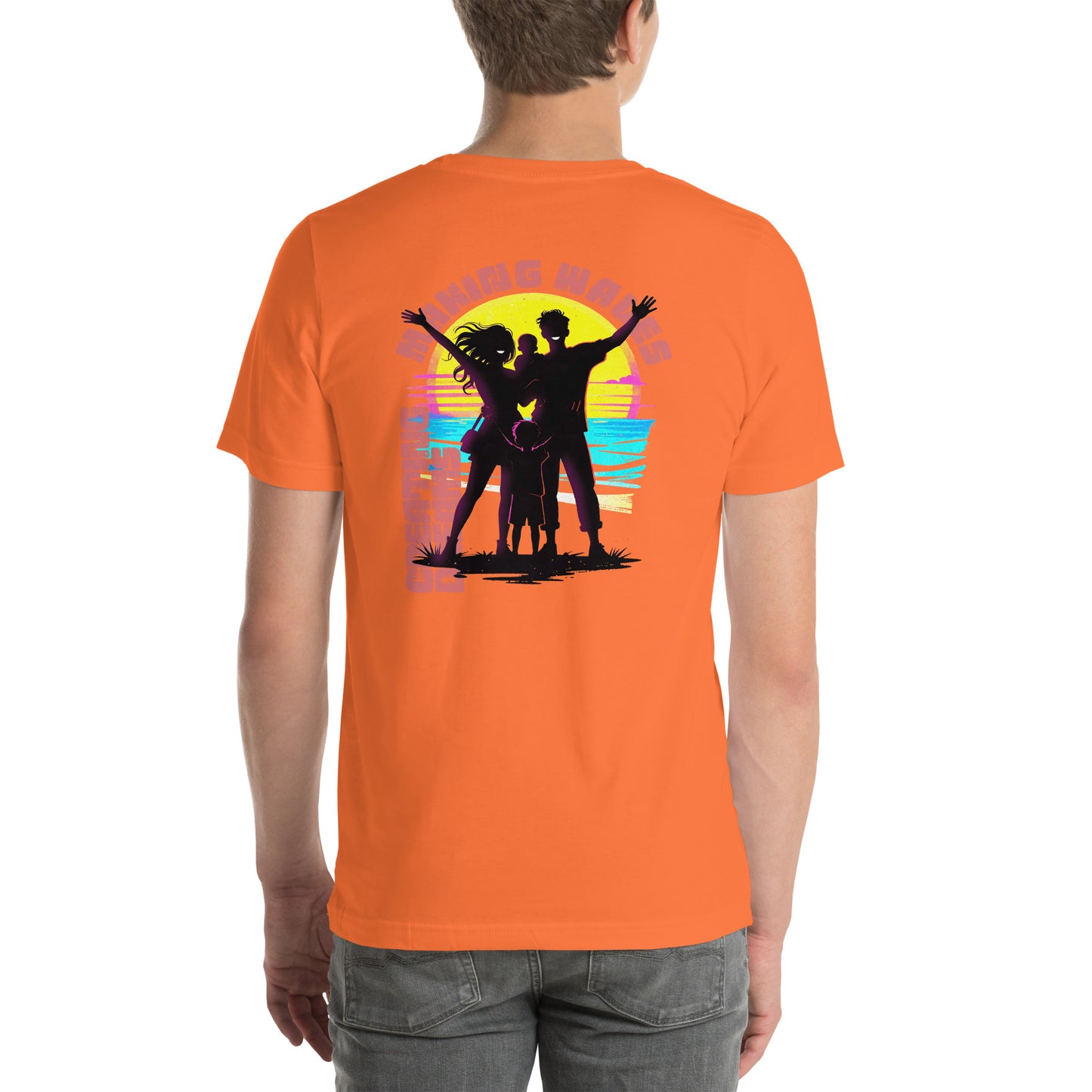 Making Waves Creating Dreams Family Vacation Graphic T-Shirt Orange