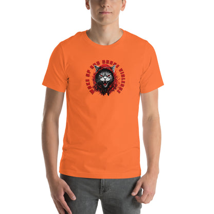 Woke Up and Chose Violence Graphic T-Shirt Orange