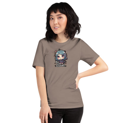 Too Cute Otaku Graphic T-Shirt Pebble Adults