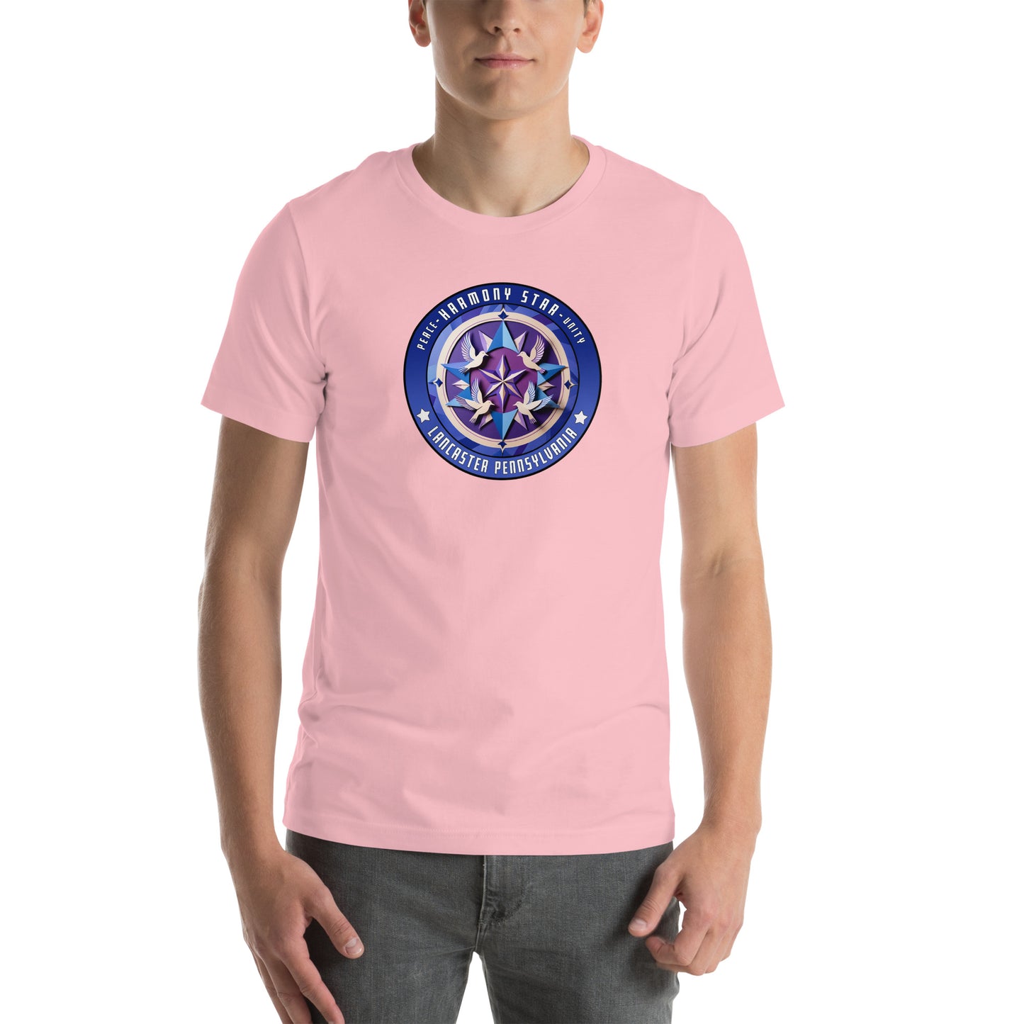 Harmony Star Hex Graphic T-Shirt Pink Adults