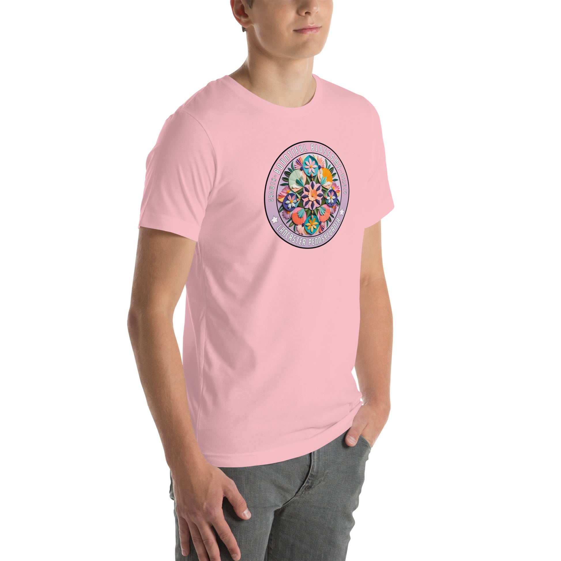 Bountiful Blossoms Hex Graphic T-Shirt