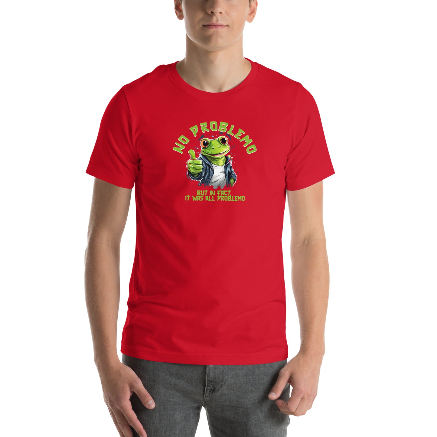 No Problemo Graphic T-Shirt Red Adults