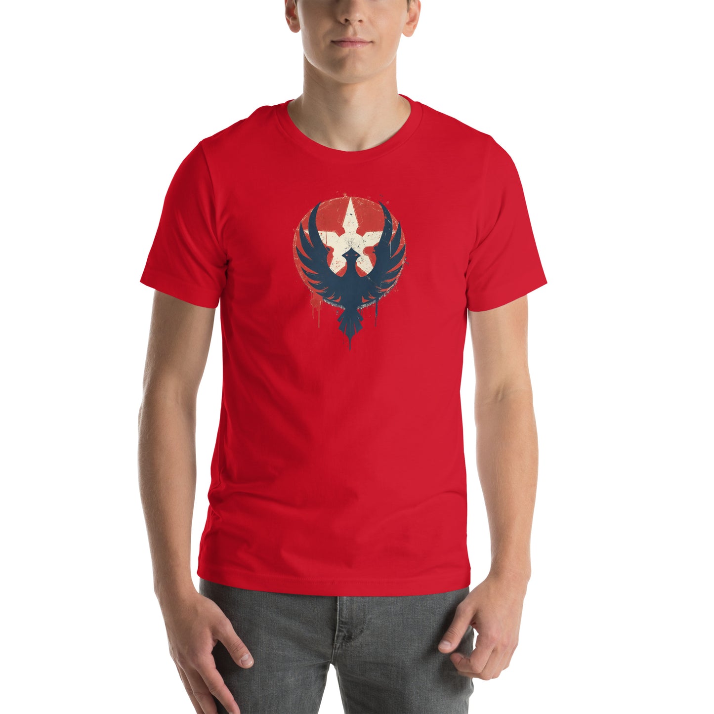 Galactic New Dawn Graphic T-Shirt Red