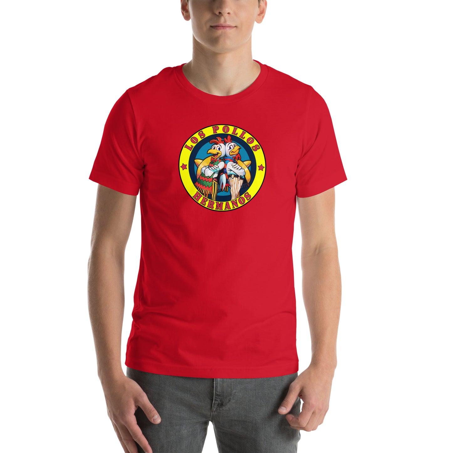 Los Pollos Hermanos Graphic T-Shirt Red