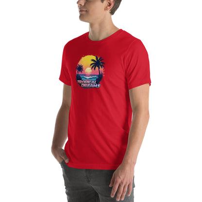 Tropical Dreams Retro Graphic T-Shirt