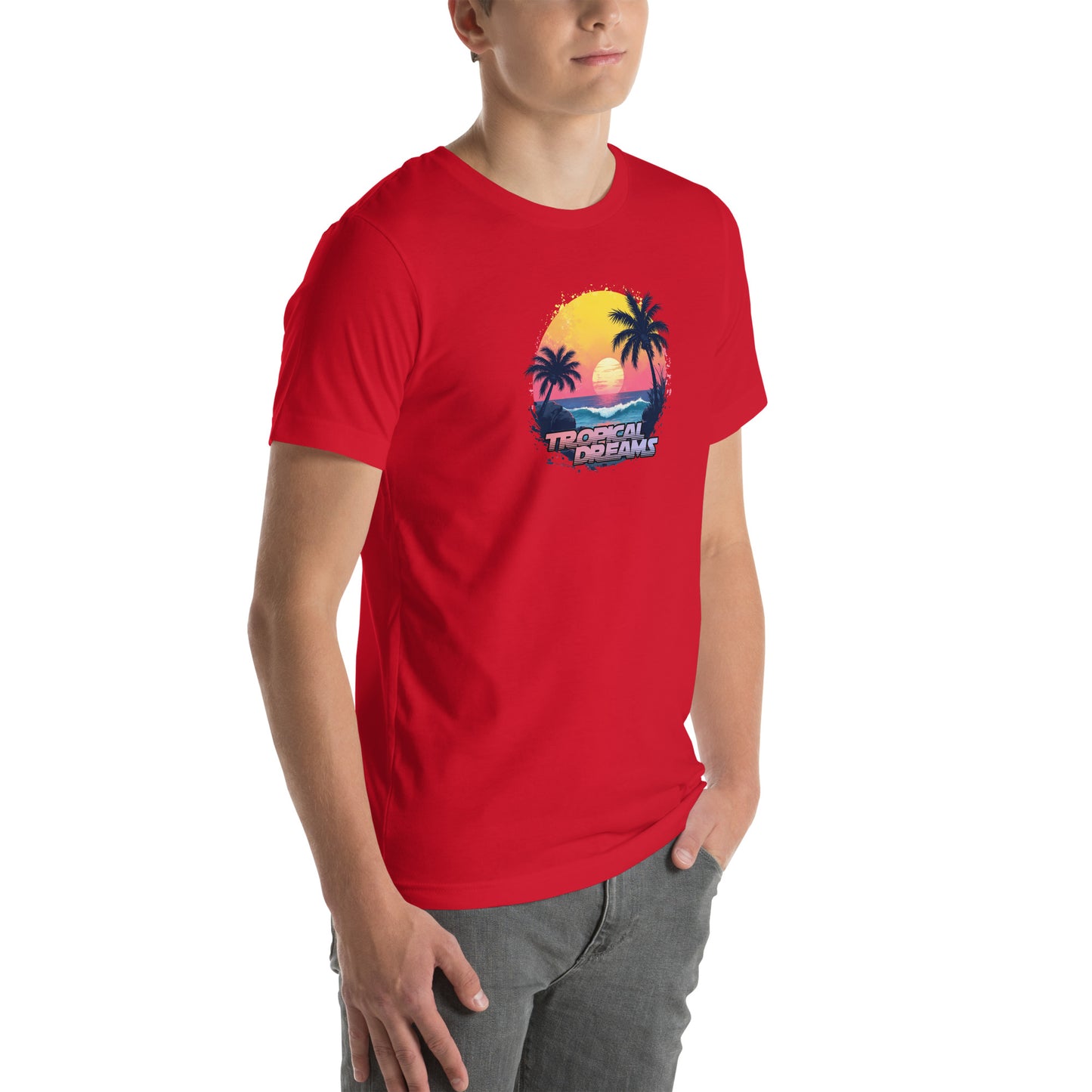 Tropical Dreams Retro Graphic T-Shirt