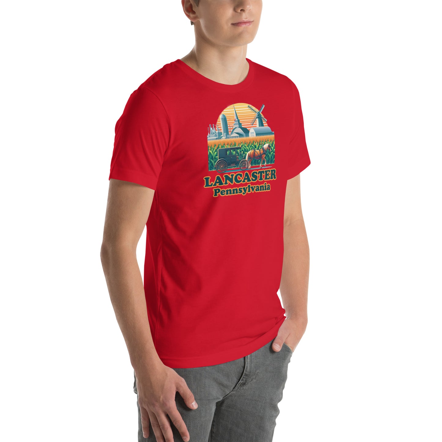 Lancaster Pennsylvania Horse & Buggy Graphic T-Shirt