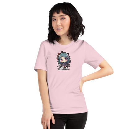 Too Cute Otaku Graphic T-Shirt Soft Pink Adults