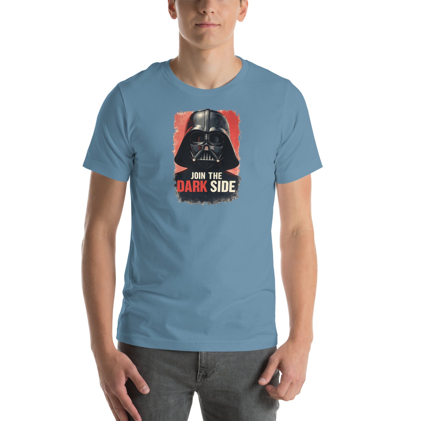 Dark Side Galactic Villain Graphic T-Shirt Steel Blue Adults
