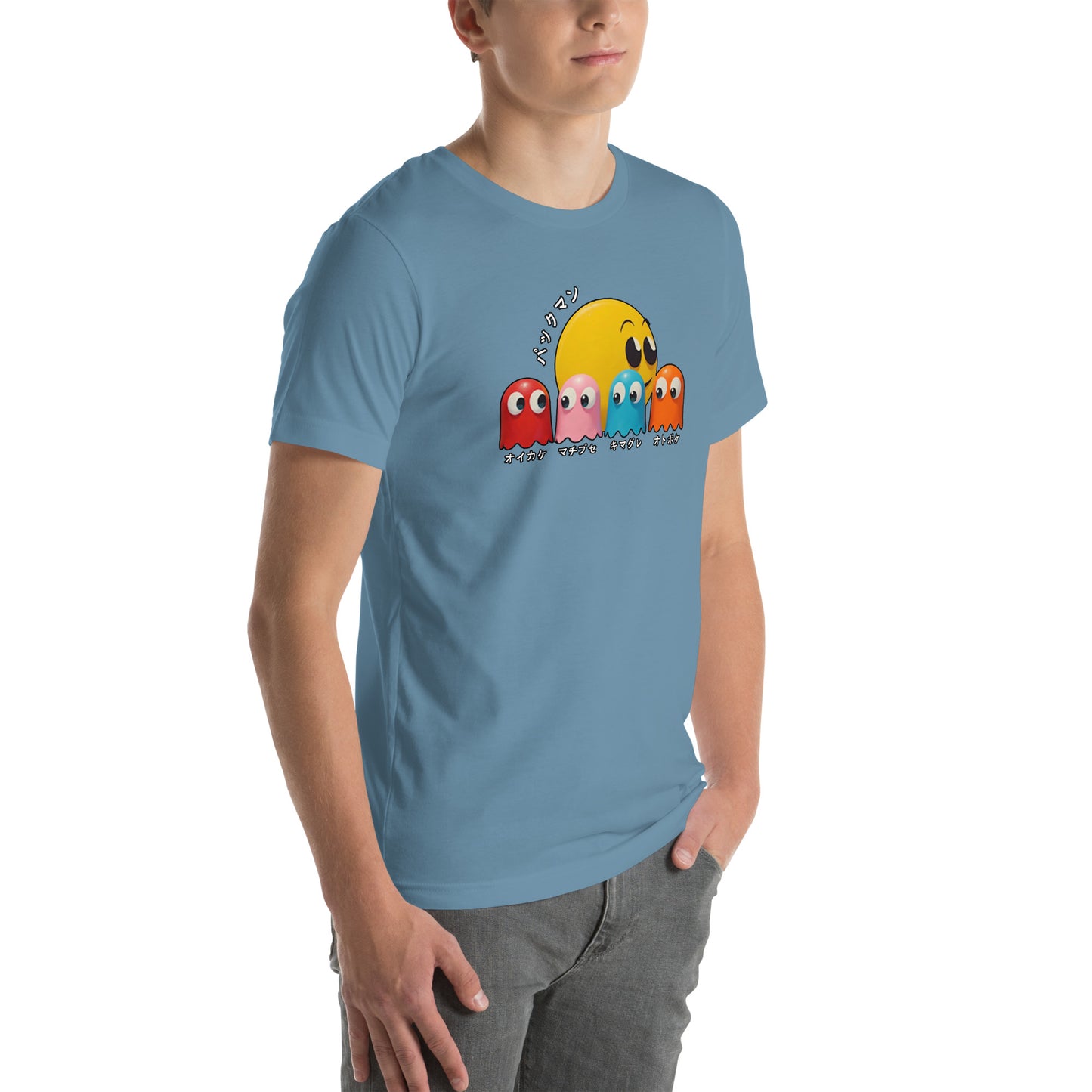 Retro Arcade Ghost Otaku Streetwear Graphic T-Shirt