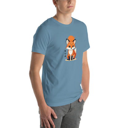 Kitsune Fox Otaku Graphic T-Shirt