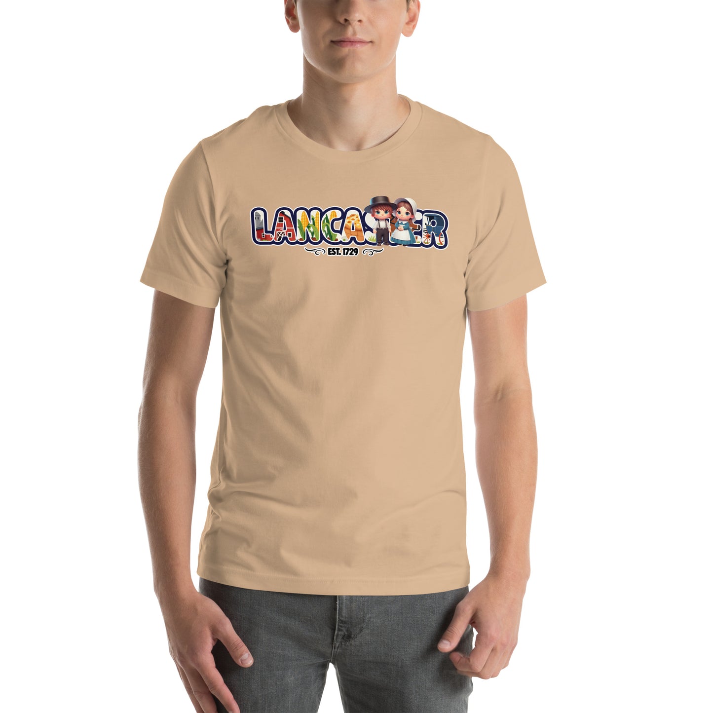 Lancaster Charm Graphic T-Shirt Tan