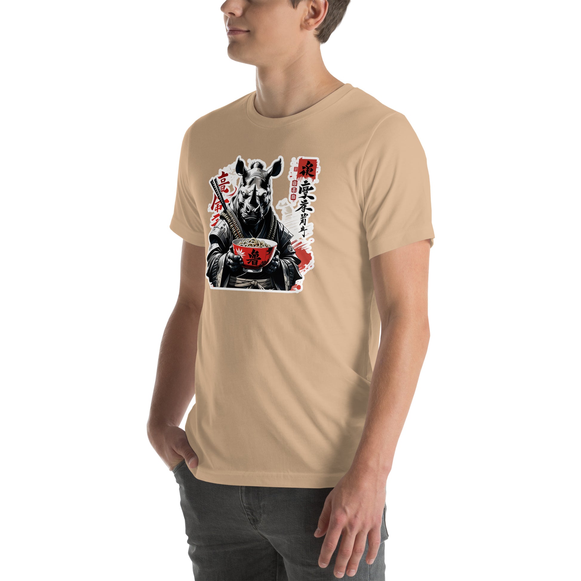 Noodle Rhino Otaku Streetwear Graphic T-Shirt