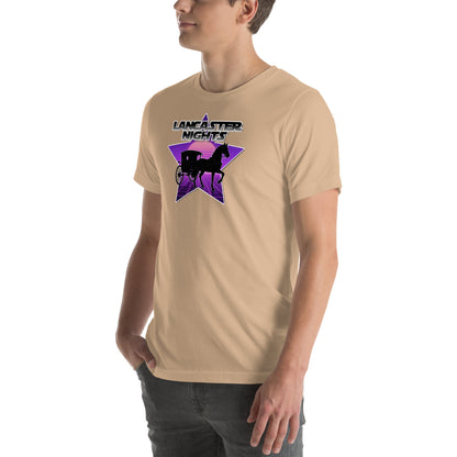 Retro Distressed Neon Lancaster Nights Graphic T-Shirt