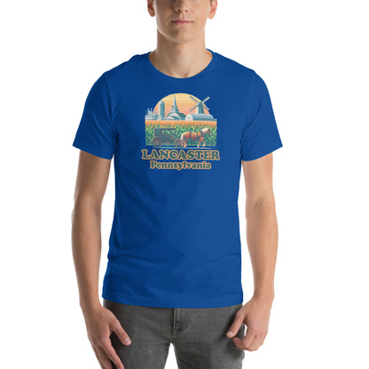 Lancaster Pennsylvania Horse & Buggy Graphic T-Shirt True Royal