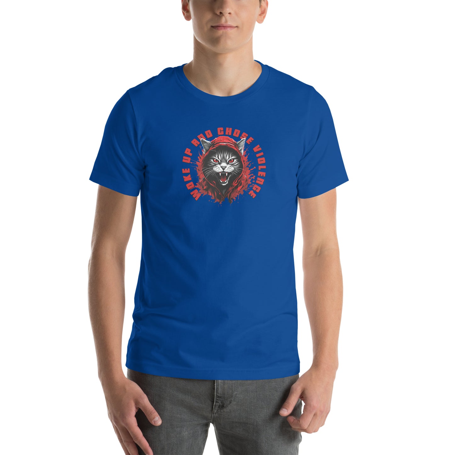 Woke Up and Chose Violence Graphic T-Shirt True Royal