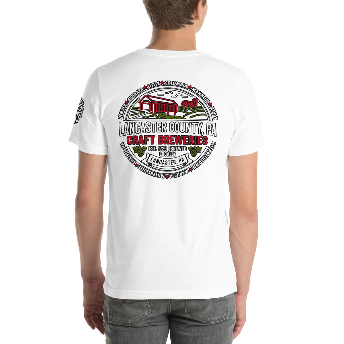 Lancaster County Craft Breweries Graphic T-Shirt White