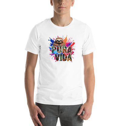 PuraVida Sloth Graphic T-Shirt White