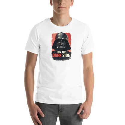Dark Side Galactic Villain Graphic T-Shirt White Adults