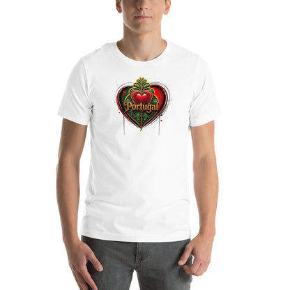 Portuguese Heart of Viana Graphic T-Shirt White