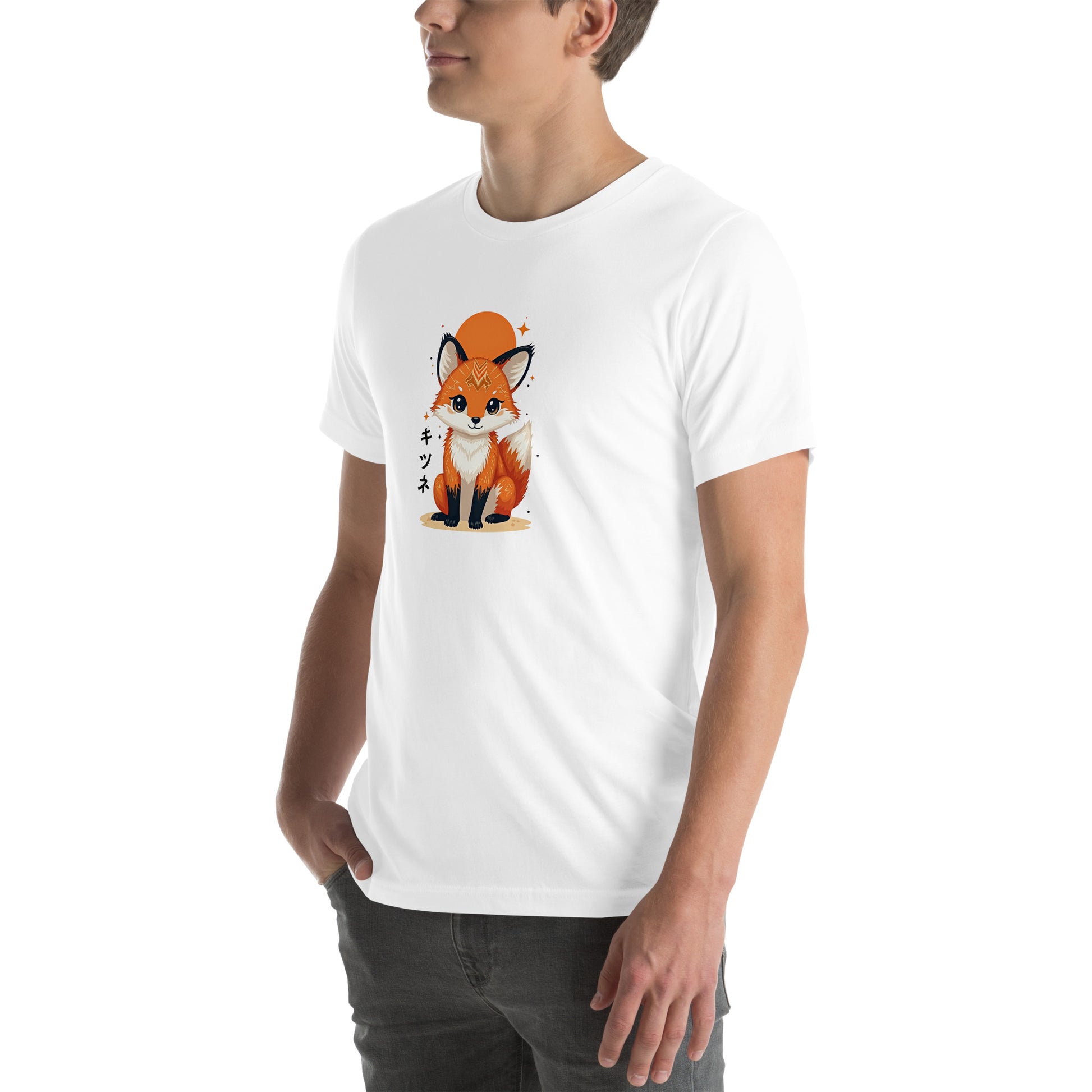 Kitsune Fox Otaku Graphic T-Shirt