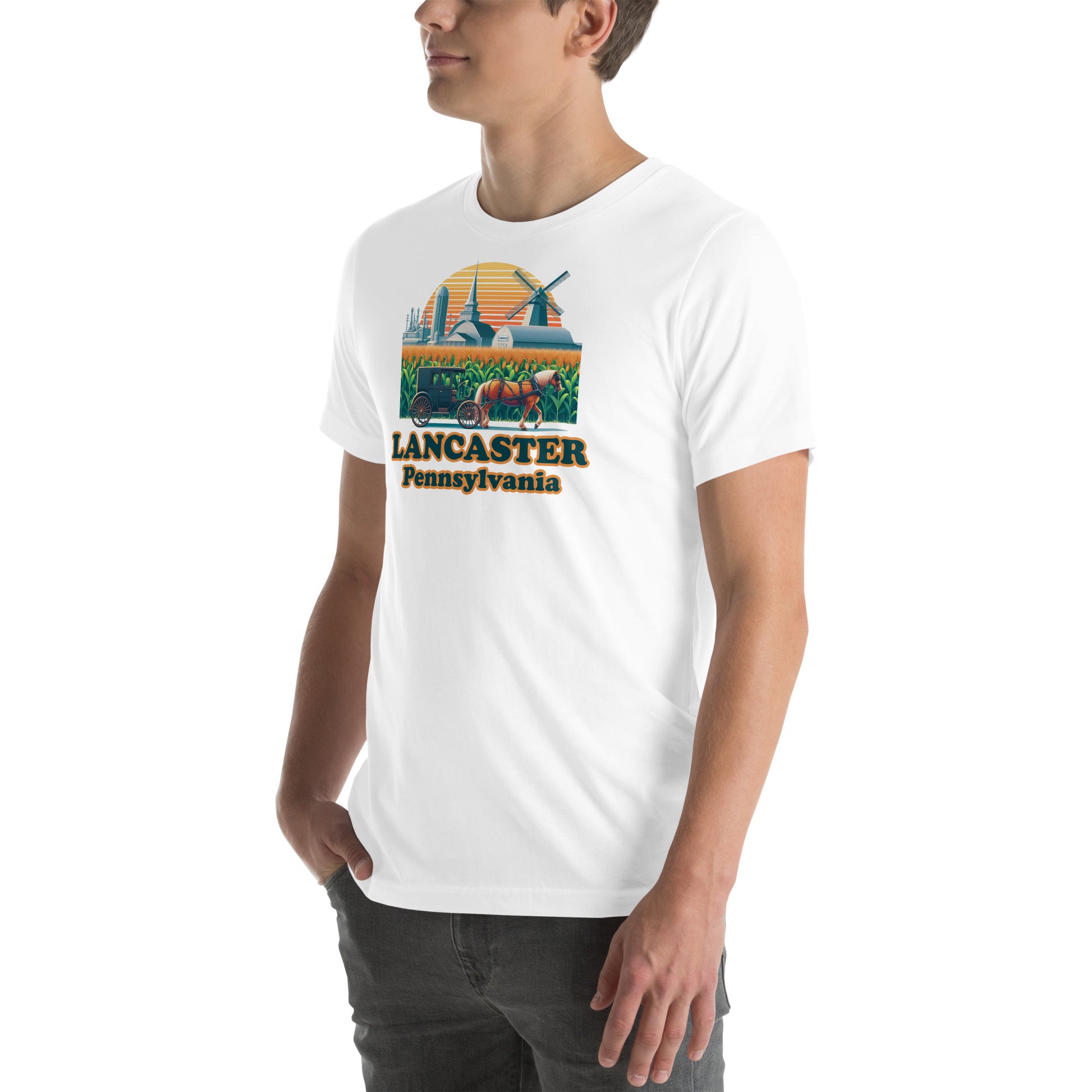 Lancaster Pennsylvania Horse & Buggy Graphic T-Shirt