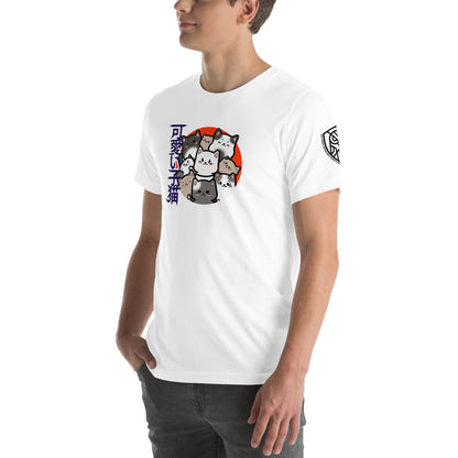 Kawaii Cat Cluster Retro Japanese Graphic Tee