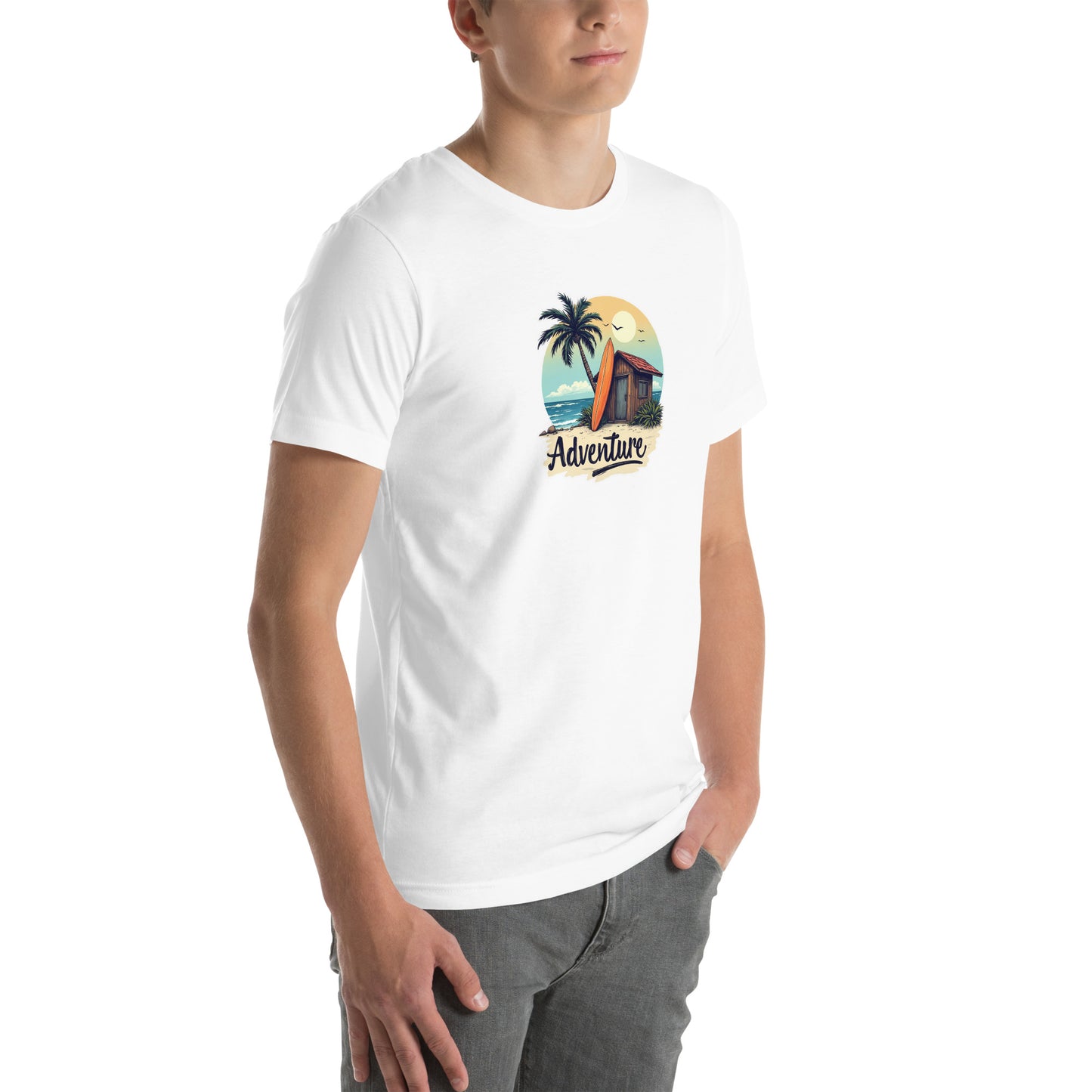 Coastal Vibes Retro Graphic T-Shirt
