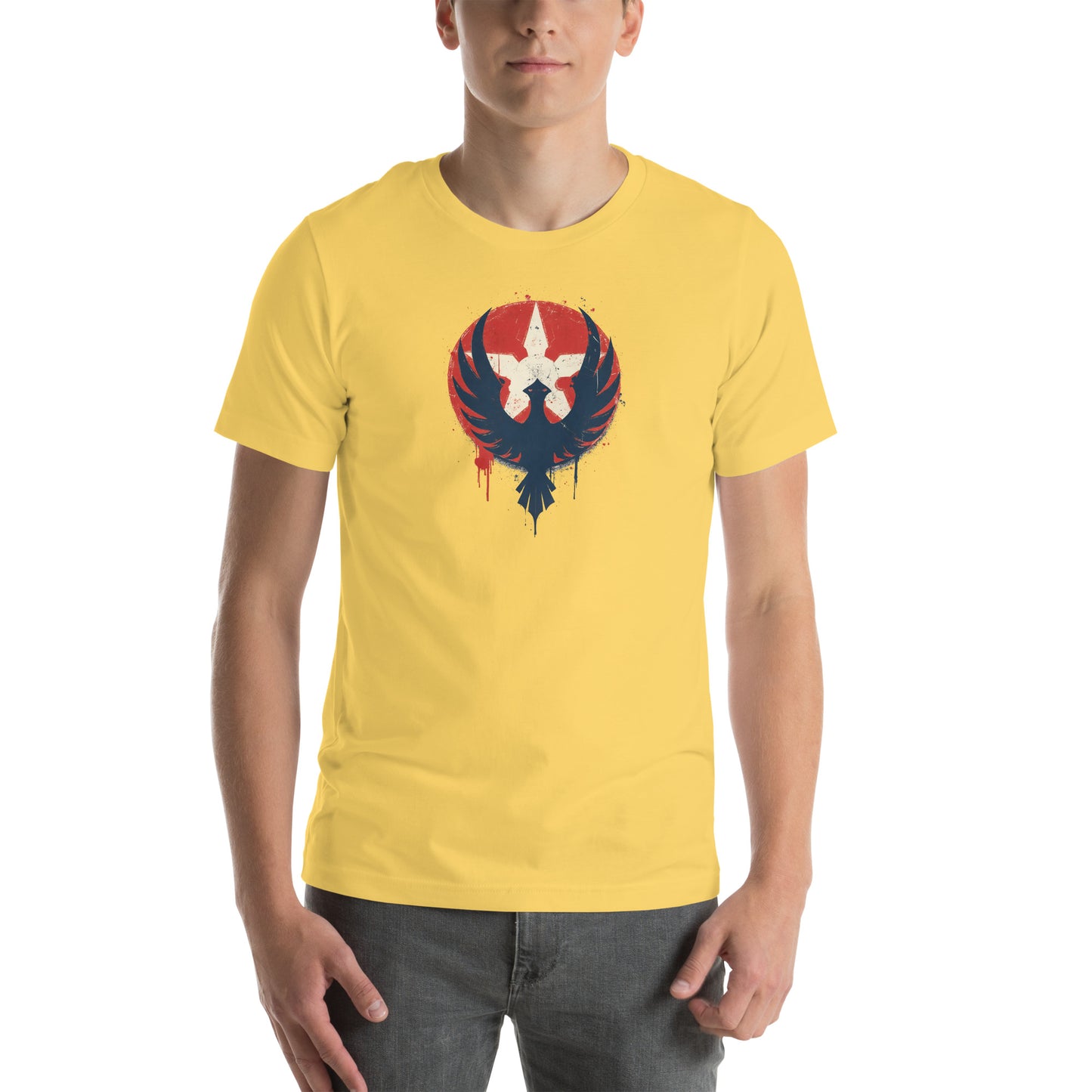 Galactic New Dawn Graphic T-Shirt Yellow